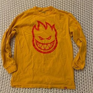 Spitfire Yellow Shirt with Gray Logo